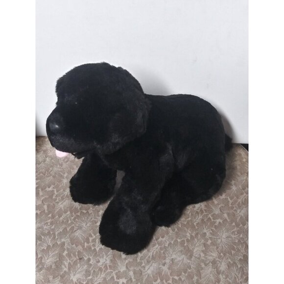 Build A Bear Black Lab Retriever Puppy Dog Plush Labrador Soft Tongue Stuffed EC - Picture 7 of 9